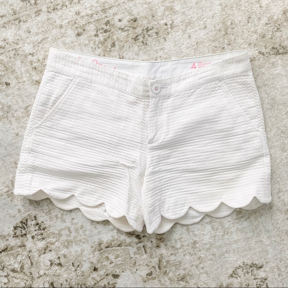 Lilly Pulitzer White Buttercup Shorts